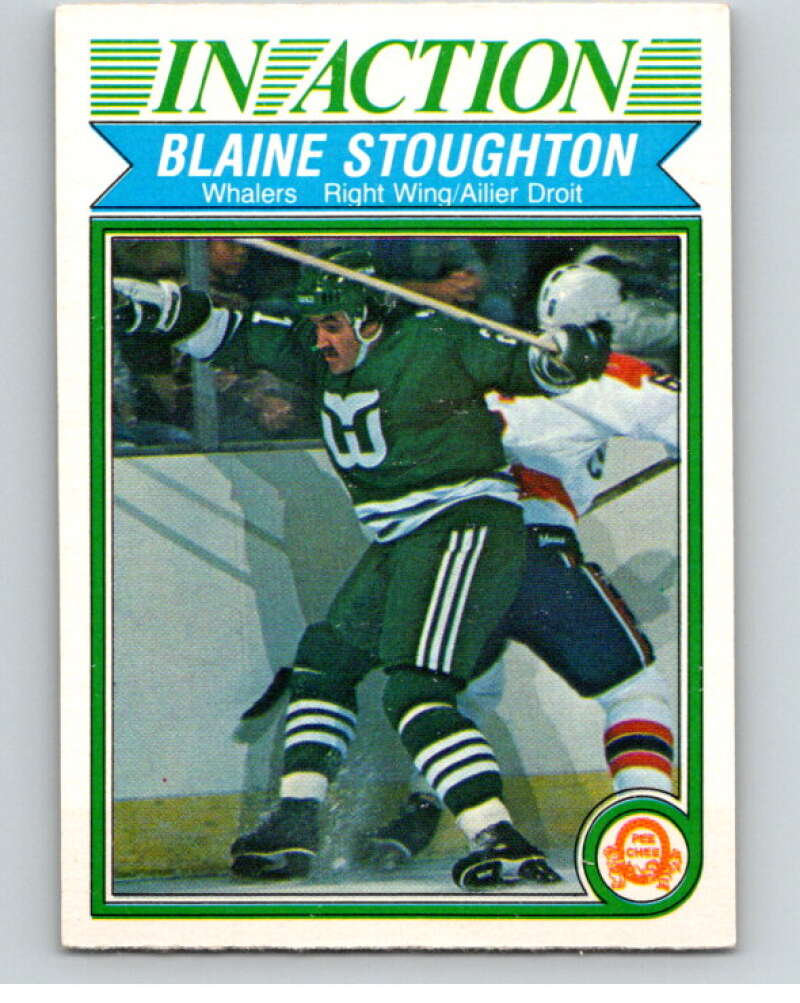 1982-83 O-Pee-Chee #131 Blaine Stoughton IA  Hartford Whalers  V57904 Image 1