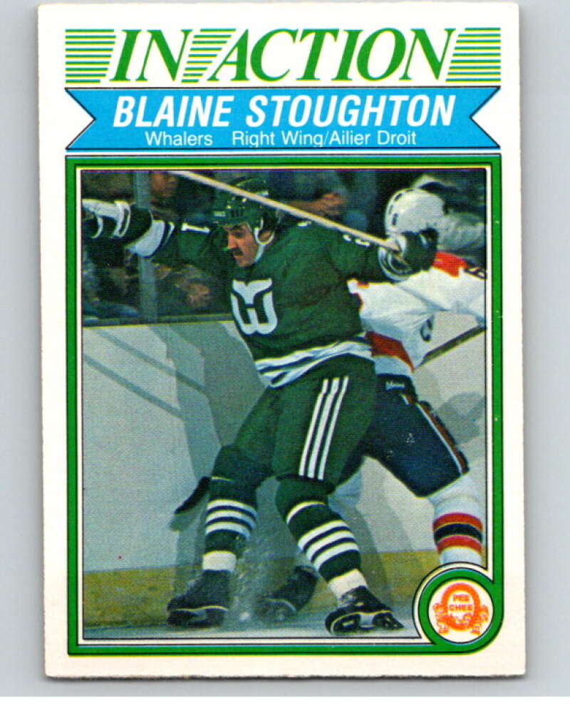 1982-83 O-Pee-Chee #131 Blaine Stoughton IA  Hartford Whalers  V57905 Image 1