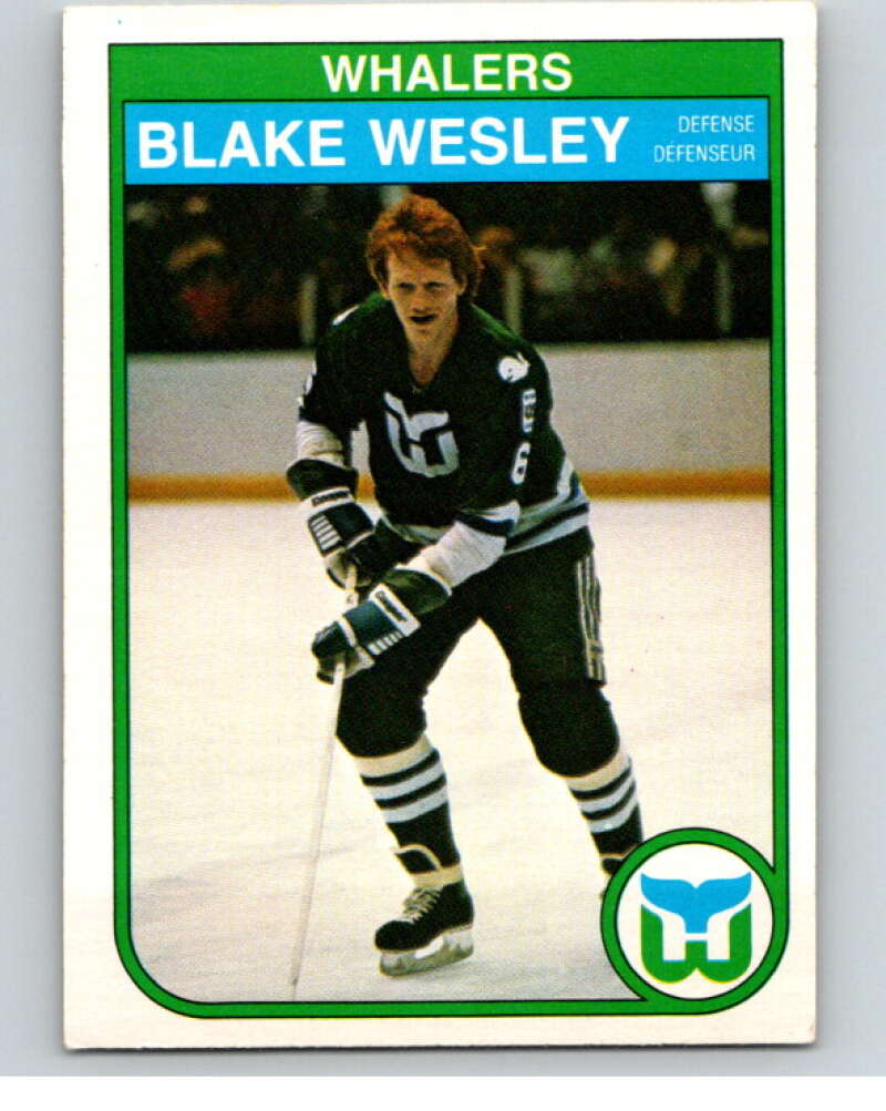 1982-83 O-Pee-Chee #133 Blake Wesley  RC Rookie Hartford Whalers  V57912 Image 1