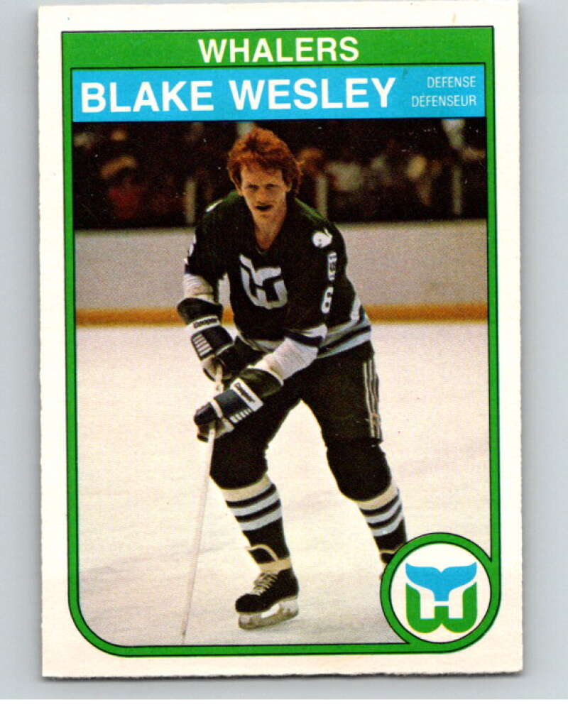 1982-83 O-Pee-Chee #133 Blake Wesley  RC Rookie Hartford Whalers  V57914 Image 1