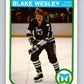 1982-83 O-Pee-Chee #133 Blake Wesley  RC Rookie Hartford Whalers  V57915 Image 1