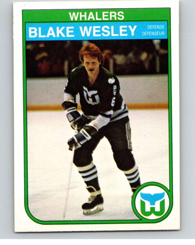 1982-83 O-Pee-Chee #133 Blake Wesley  RC Rookie Hartford Whalers  V57917 Image 1