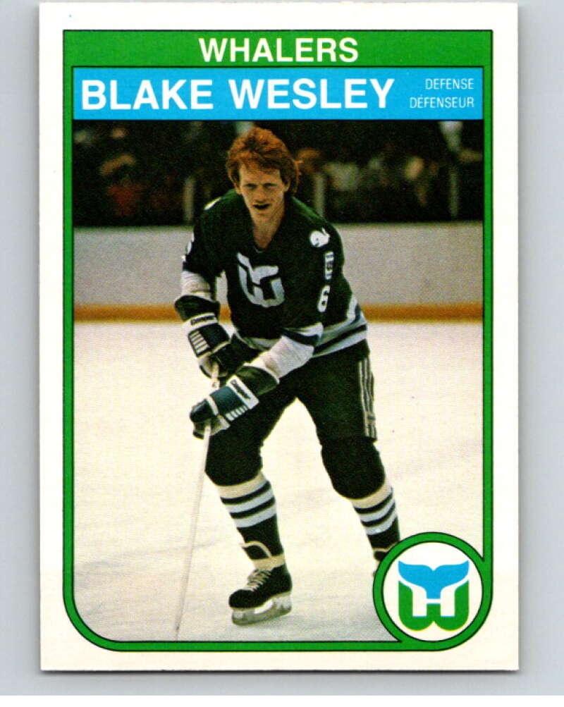 1982-83 O-Pee-Chee #133 Blake Wesley  RC Rookie Hartford Whalers  V57918 Image 1