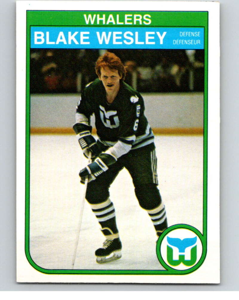 1982-83 O-Pee-Chee #133 Blake Wesley  RC Rookie Hartford Whalers  V57919 Image 1