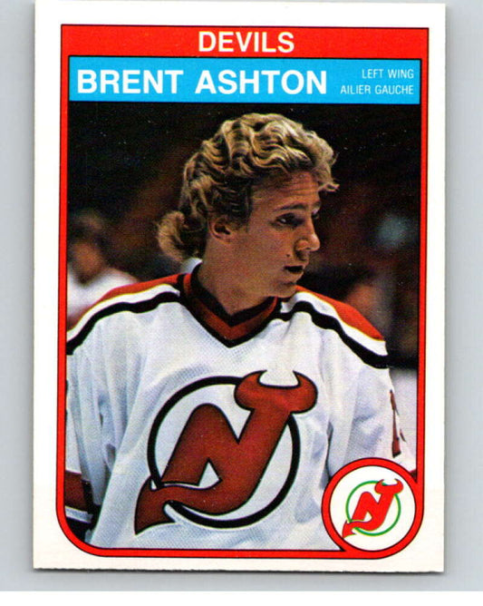 1982-83 O-Pee-Chee #135 Brent Ashton  RC Rookie New Jersey Devils  V57927 Image 1