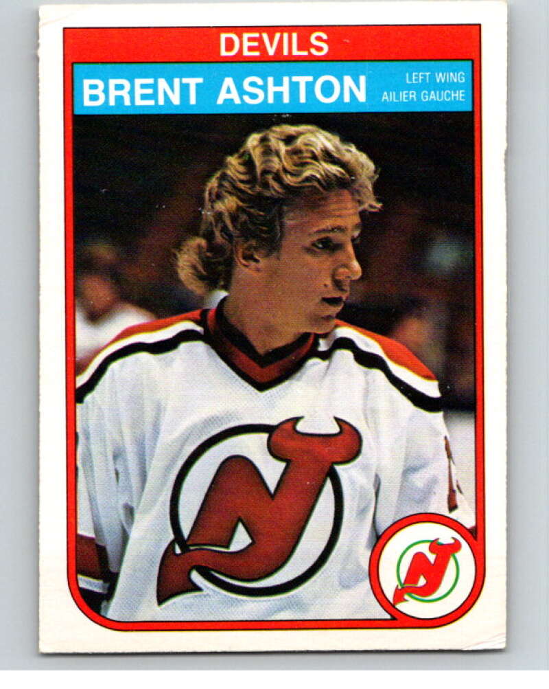 1982-83 O-Pee-Chee #135 Brent Ashton  RC Rookie New Jersey Devils  V57930 Image 1