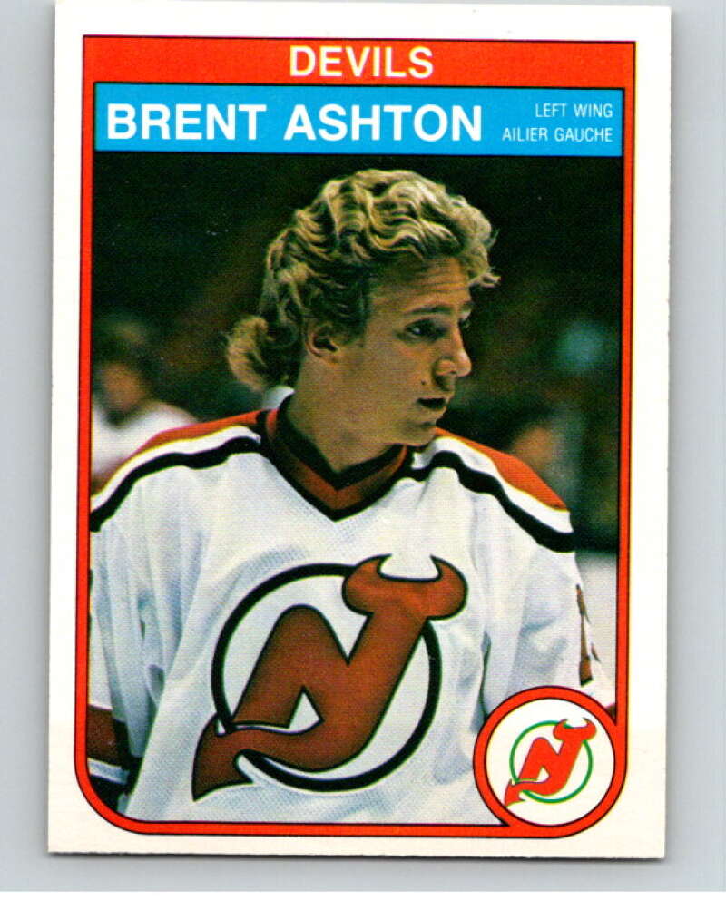 1982-83 O-Pee-Chee #135 Brent Ashton  RC Rookie New Jersey Devils  V57932 Image 1