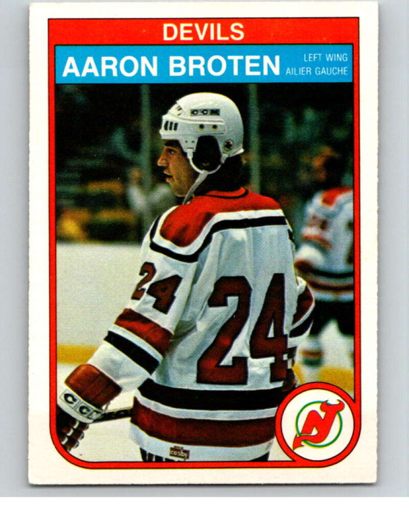 1982-83 O-Pee-Chee #136 Aaron Broten  RC Rookie New Jersey Devils  V57935 Image 1