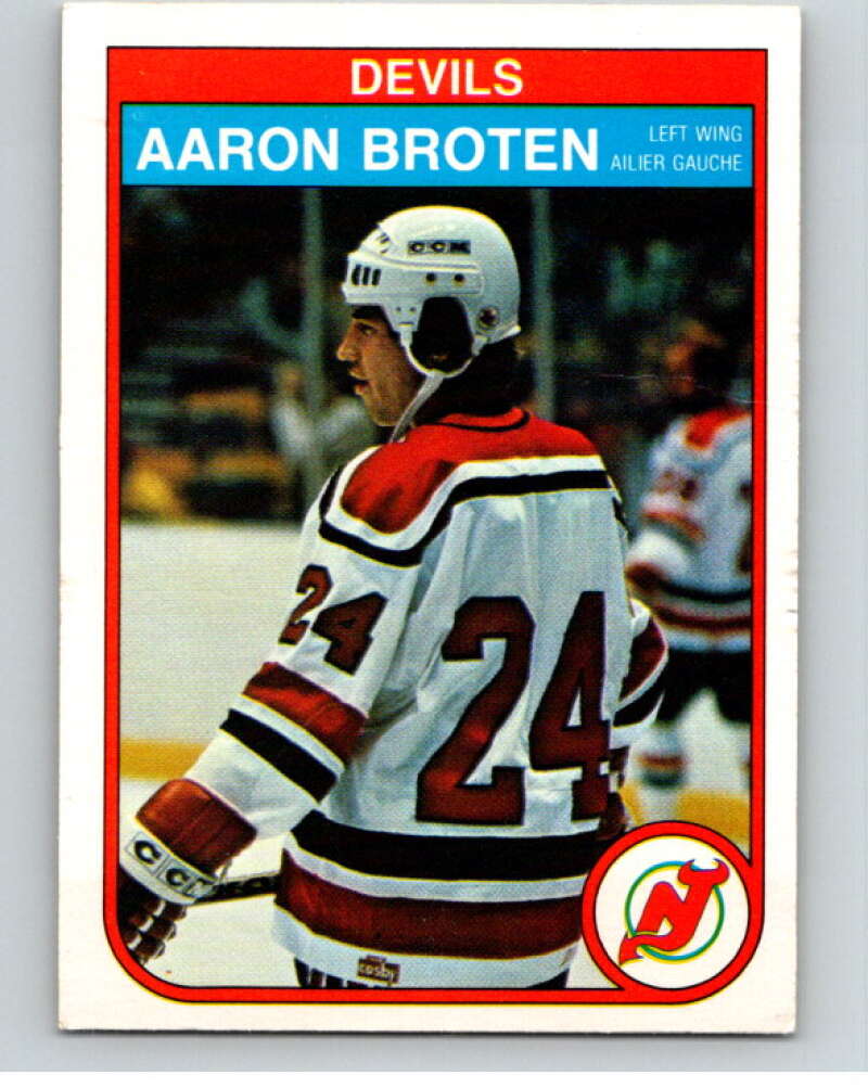 1982-83 O-Pee-Chee #136 Aaron Broten  RC Rookie New Jersey Devils  V57936 Image 1