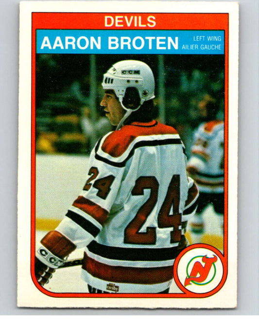 1982-83 O-Pee-Chee #136 Aaron Broten  RC Rookie New Jersey Devils  V57937 Image 1