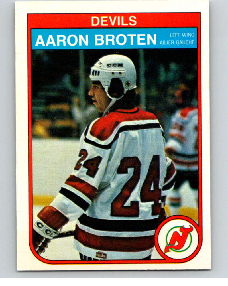 1982-83 O-Pee-Chee #136 Aaron Broten  RC Rookie New Jersey Devils  V57941 Image 1