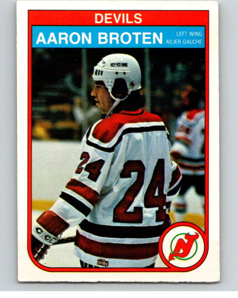 1982-83 O-Pee-Chee #136 Aaron Broten  RC Rookie New Jersey Devils  V57942 Image 1