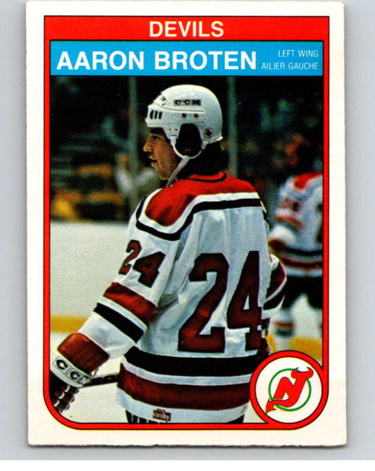 1982-83 O-Pee-Chee #136 Aaron Broten  RC Rookie New Jersey Devils  V57942 Image 1