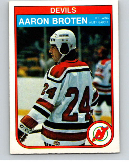 1982-83 O-Pee-Chee #136 Aaron Broten  RC Rookie New Jersey Devils  V57944 Image 1