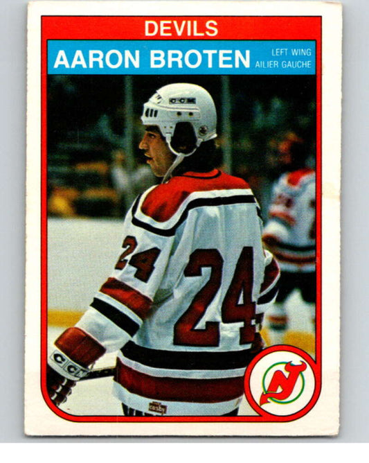 1982-83 O-Pee-Chee #136 Aaron Broten  RC Rookie New Jersey Devils  V57945 Image 1