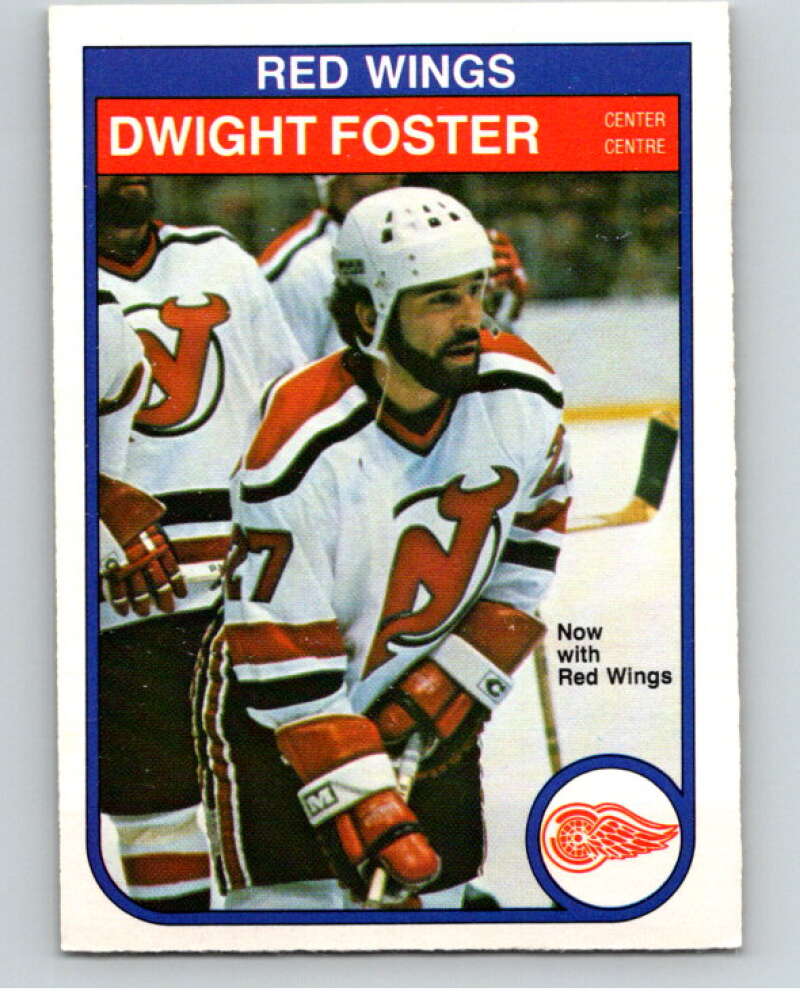 1982-83 O-Pee-Chee #138 Dwight Foster  RC Rookie Detroit Red Wings  V57952 Image 1