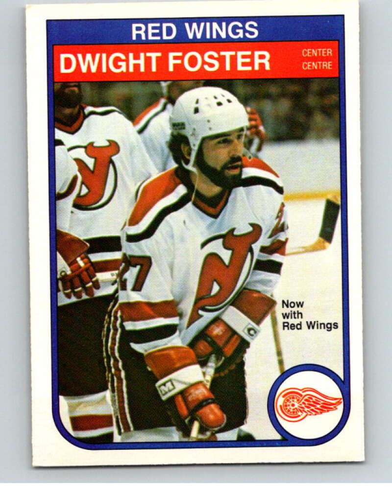 1982-83 O-Pee-Chee #138 Dwight Foster  RC Rookie Detroit Red Wings  V57953 Image 1