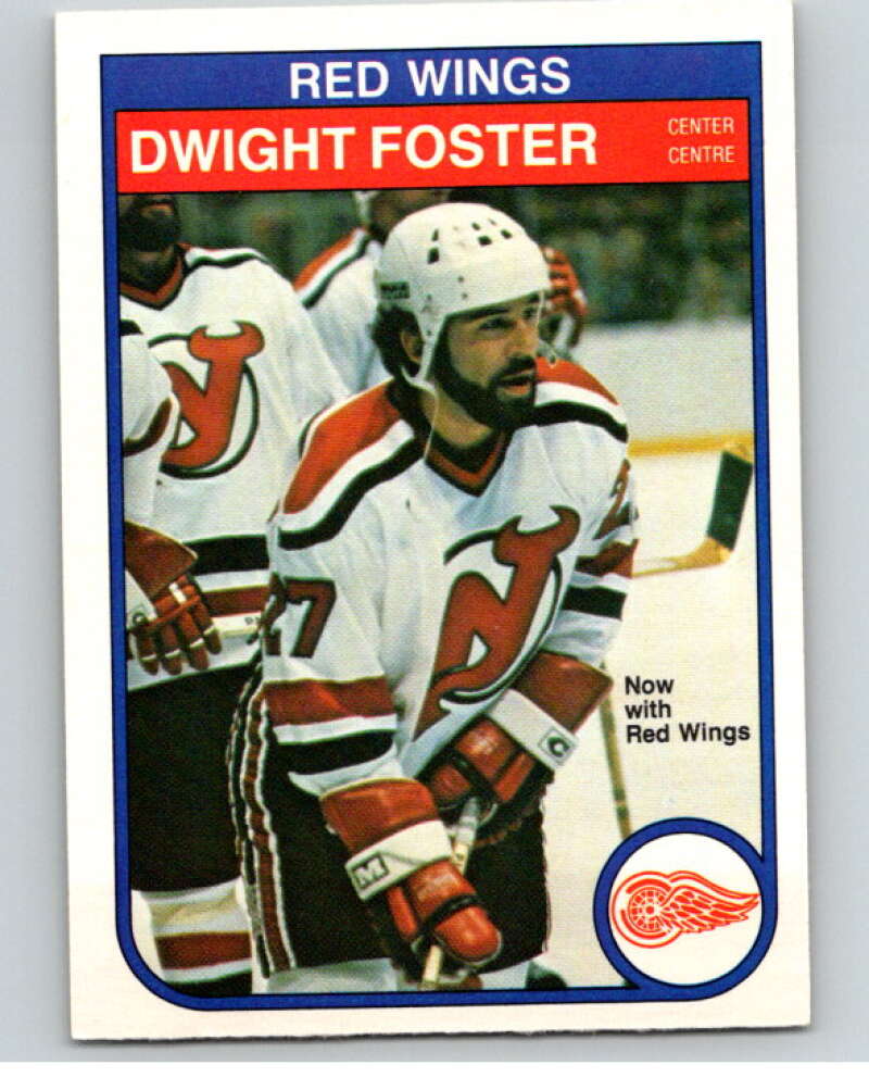 1982-83 O-Pee-Chee #138 Dwight Foster  RC Rookie Detroit Red Wings  V57955 Image 1