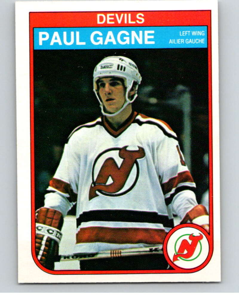 1982-83 O-Pee-Chee #139 Paul Gagne  New Jersey Devils  V57956 Image 1