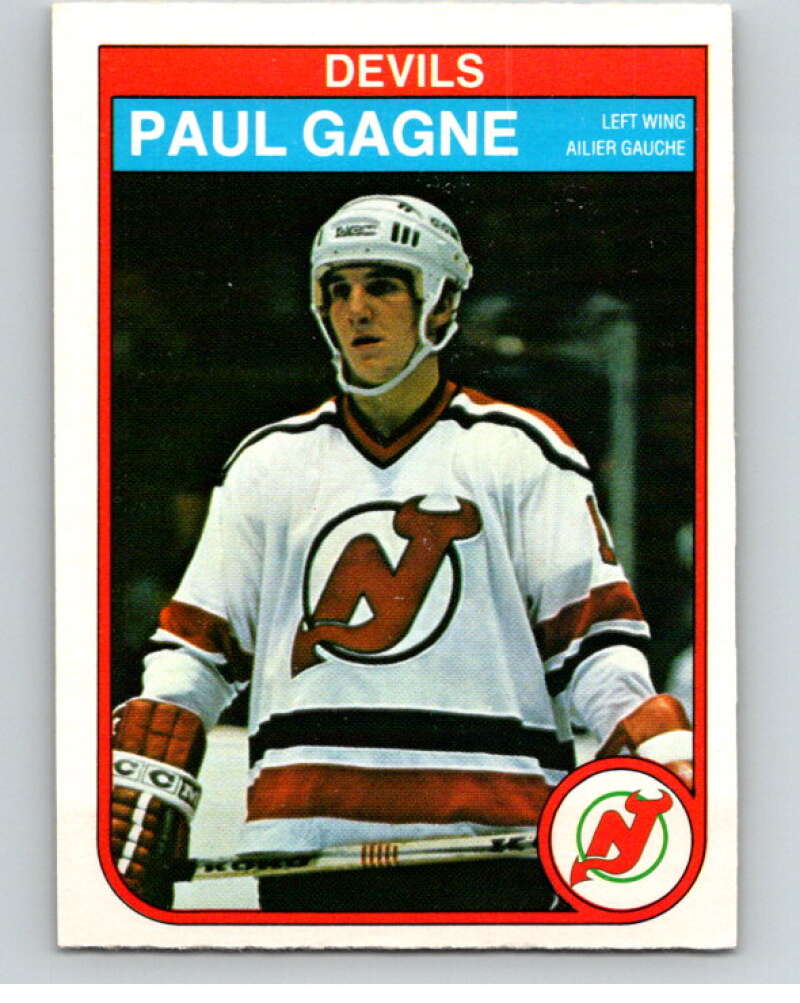 1982-83 O-Pee-Chee #139 Paul Gagne  New Jersey Devils  V57958 Image 1