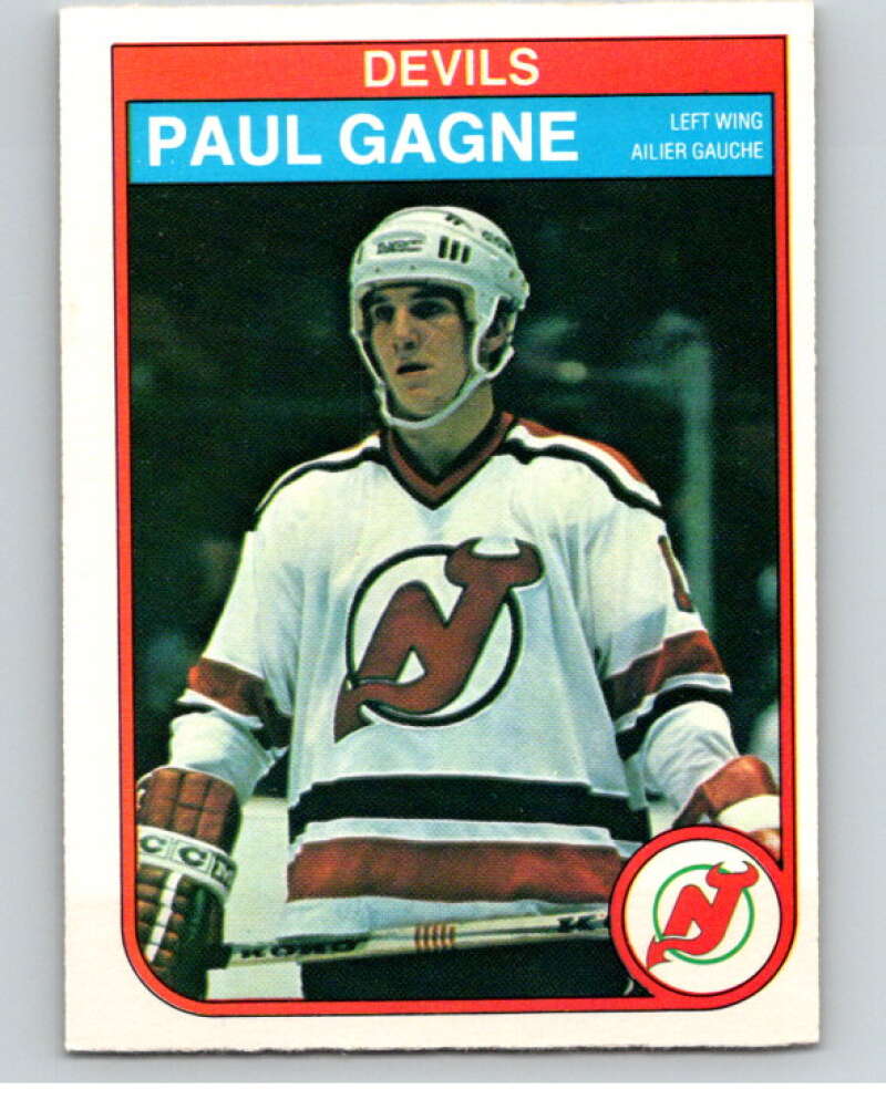 1982-83 O-Pee-Chee #139 Paul Gagne  New Jersey Devils  V57961 Image 1