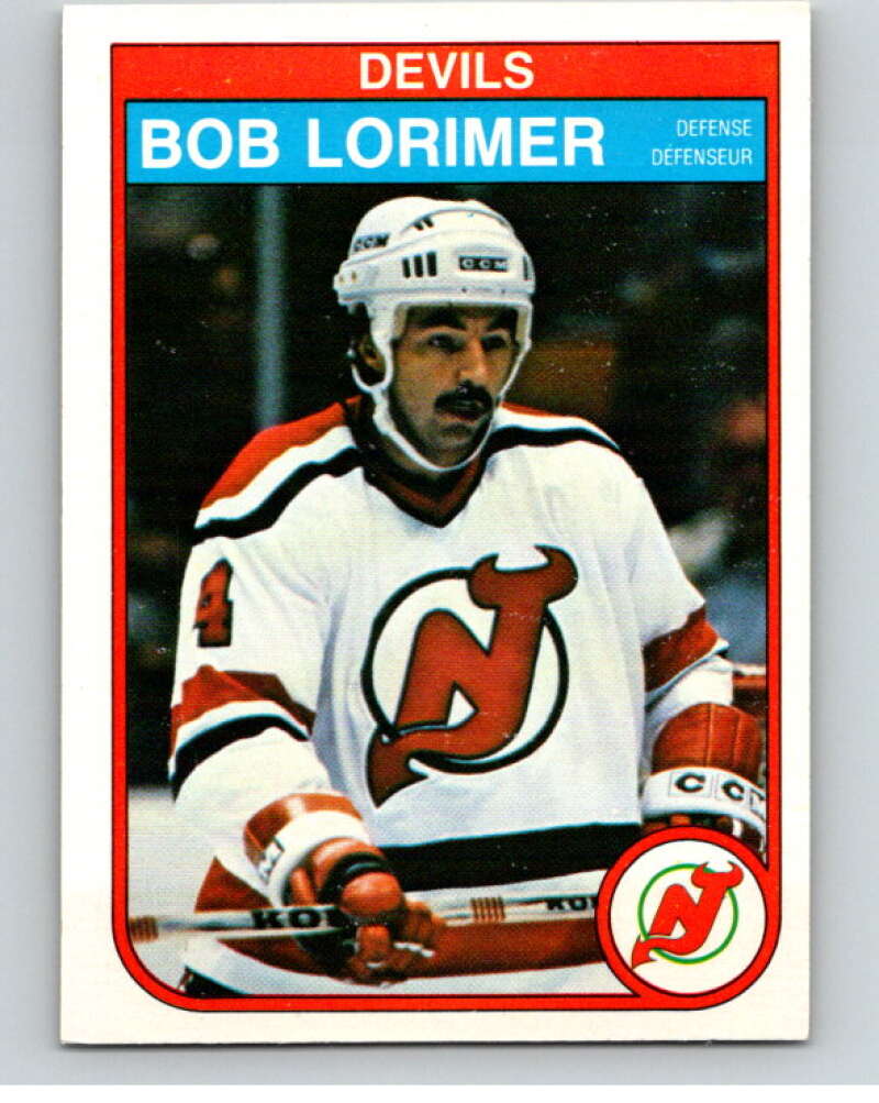 1982-83 O-Pee-Chee #142 Bob Lorimer  New Jersey Devils  V57979 Image 1