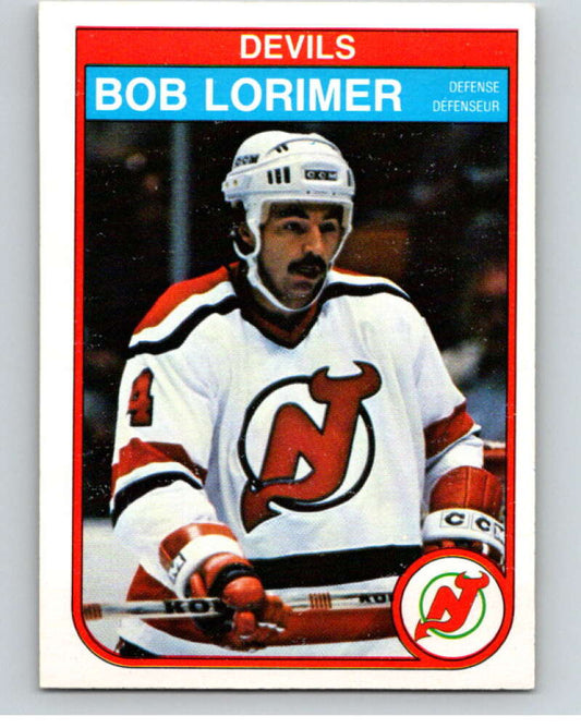 1982-83 O-Pee-Chee #142 Bob Lorimer  New Jersey Devils  V58080 Image 1