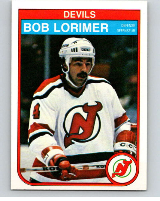 1982-83 O-Pee-Chee #142 Bob Lorimer  New Jersey Devils  V58081 Image 1