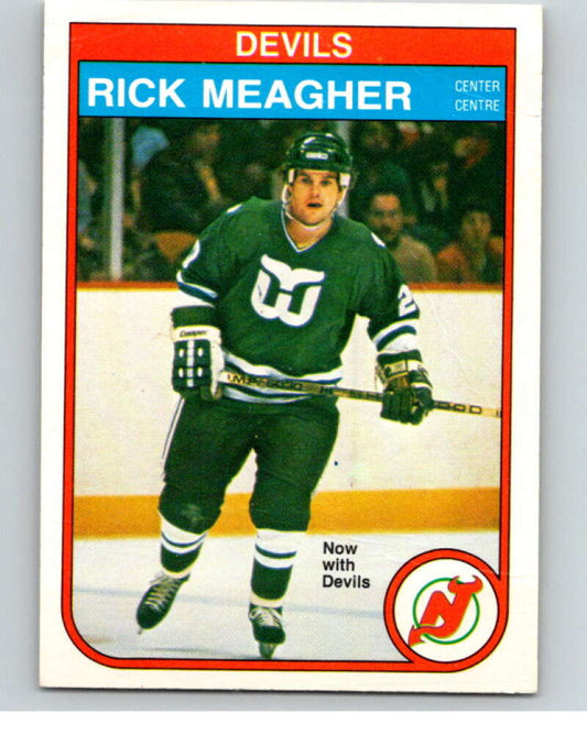 1982-83 O-Pee-Chee #144 Rick Meagher  RC Rookie New Jersey Devils  V58092 Image 1