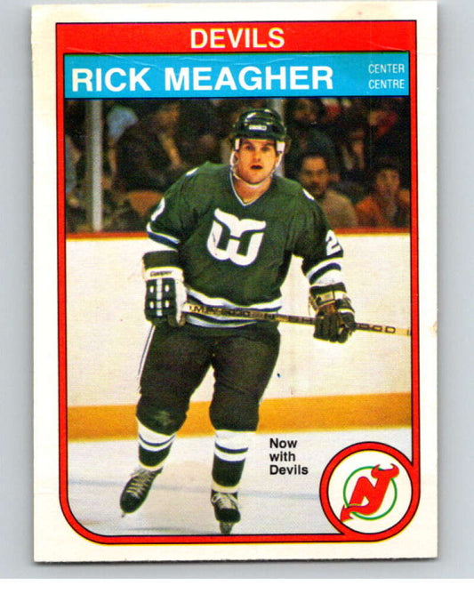 1982-83 O-Pee-Chee #144 Rick Meagher  RC Rookie New Jersey Devils  V58093 Image 1