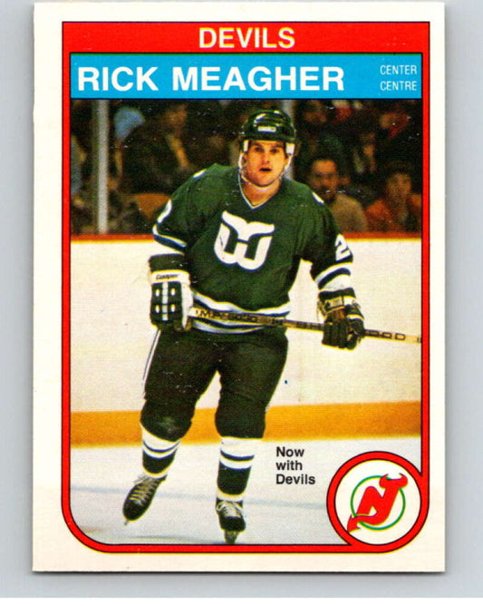 1982-83 O-Pee-Chee #144 Rick Meagher  RC Rookie New Jersey Devils  V58094 Image 1