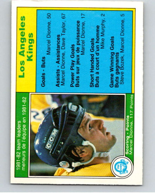 1982-83 O-Pee-Chee #149 Marcel Dionne TL  Los Angeles Kings  V58123 Image 1