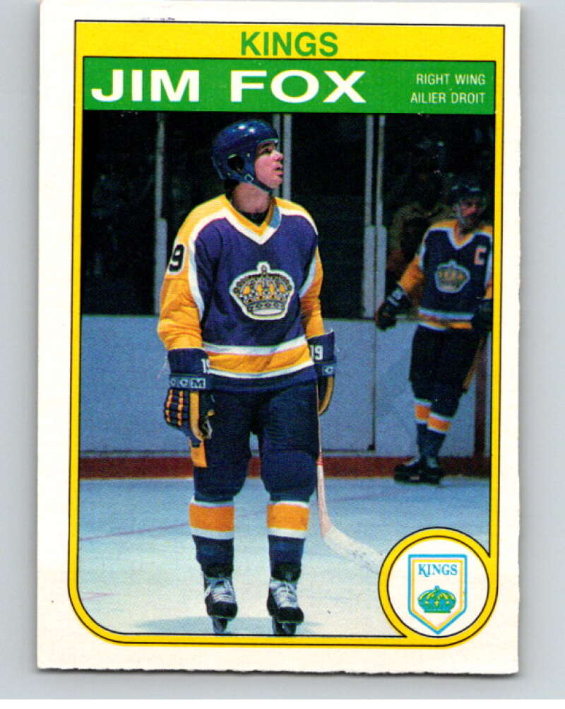 1982-83 O-Pee-Chee #154 Jim Fox  Los Angeles Kings  V58177 Image 1