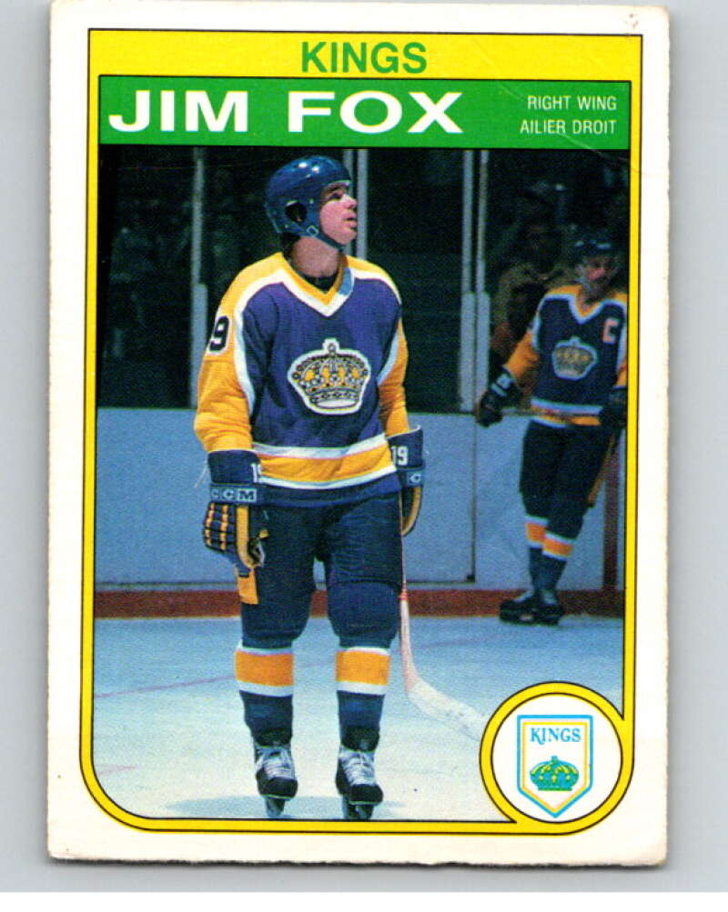 1982-83 O-Pee-Chee #154 Jim Fox  Los Angeles Kings  V58179 Image 1