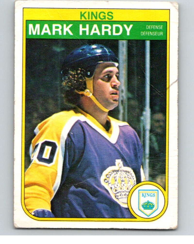 1982-83 O-Pee-Chee #155 Mark Hardy  RC Rookie Los Angeles Kings  V58185 Image 1