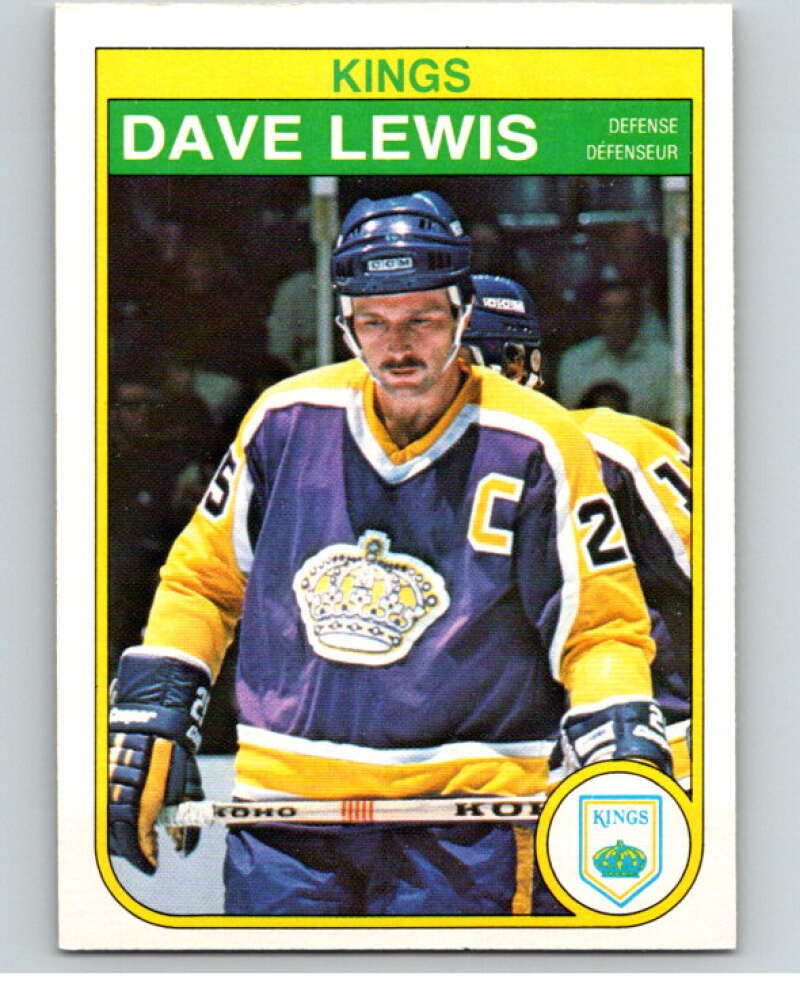 1982-83 O-Pee-Chee #157 Dave Lewis  Los Angeles Kings  V58194 Image 1