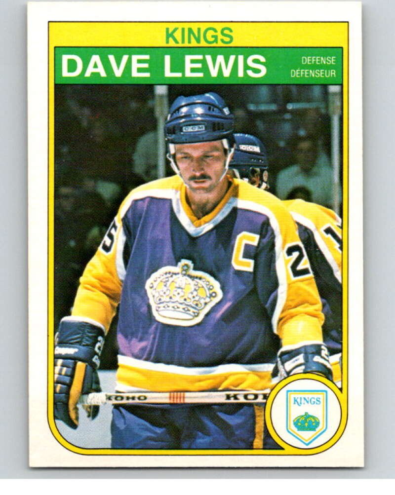 1982-83 O-Pee-Chee #157 Dave Lewis  Los Angeles Kings  V58195 Image 1