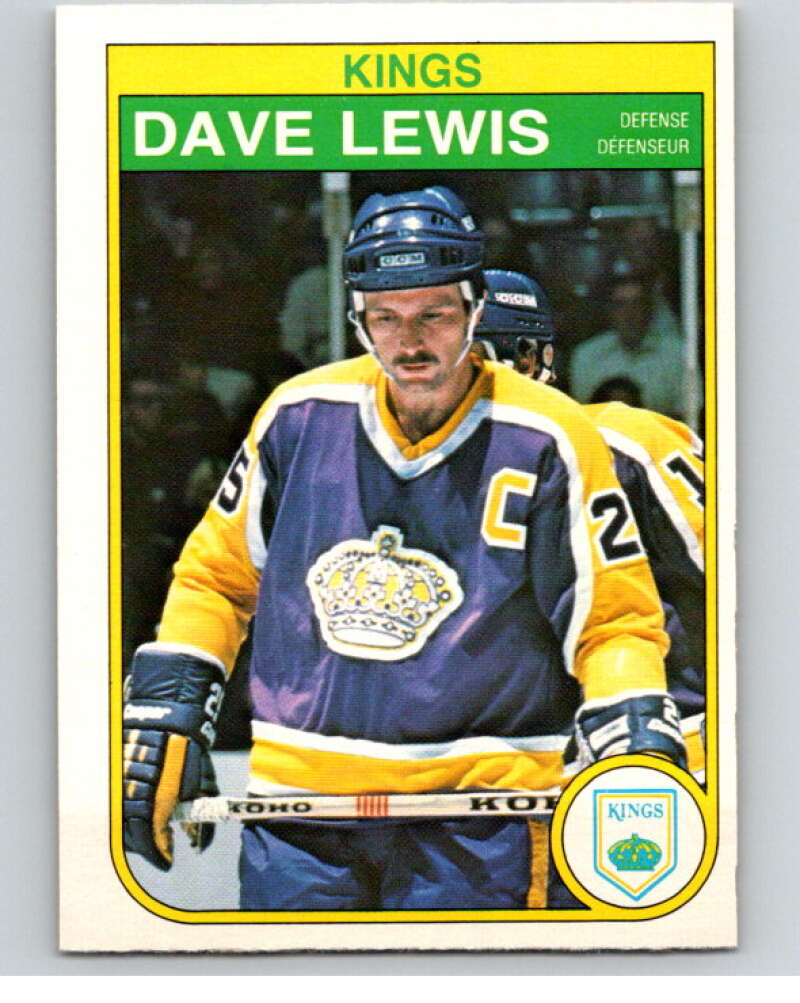 1982-83 O-Pee-Chee #157 Dave Lewis  Los Angeles Kings  V58196 Image 1