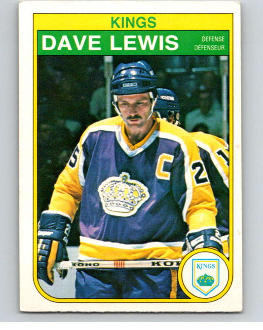 1982-83 O-Pee-Chee #157 Dave Lewis  Los Angeles Kings  V58198 Image 1