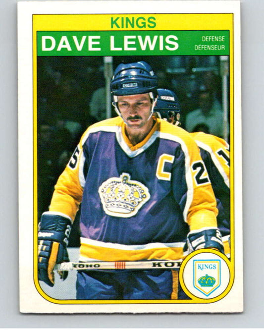 1982-83 O-Pee-Chee #157 Dave Lewis  Los Angeles Kings  V58199 Image 1