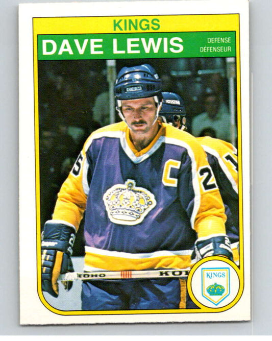 1982-83 O-Pee-Chee #157 Dave Lewis  Los Angeles Kings  V58201 Image 1