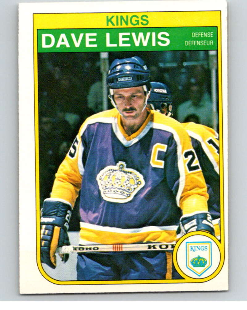 1982-83 O-Pee-Chee #157 Dave Lewis  Los Angeles Kings  V58202 Image 1