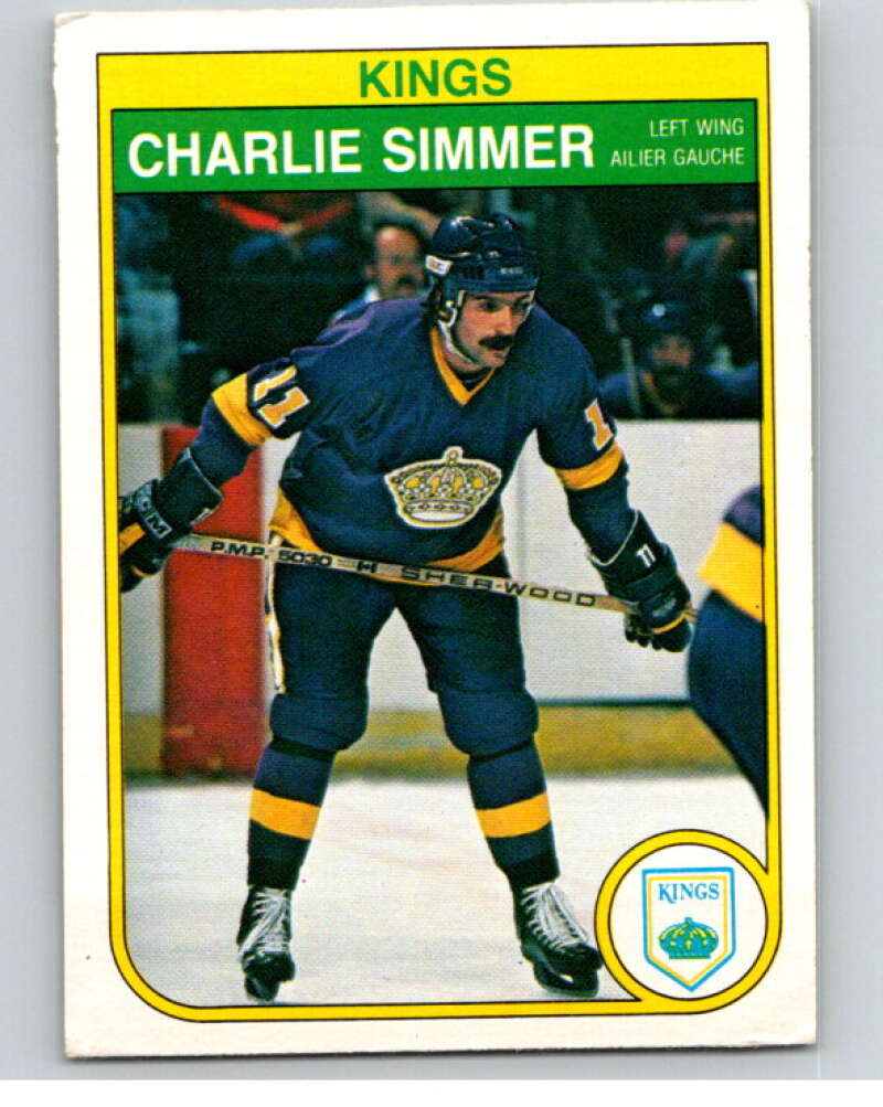 1982-83 O-Pee-Chee #159 Charlie Simmer  RC Rookie Los Angeles Kings  V58207 Image 1