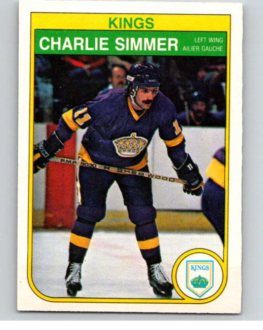 1982-83 O-Pee-Chee #159 Charlie Simmer  RC Rookie Los Angeles Kings  V58208 Image 1