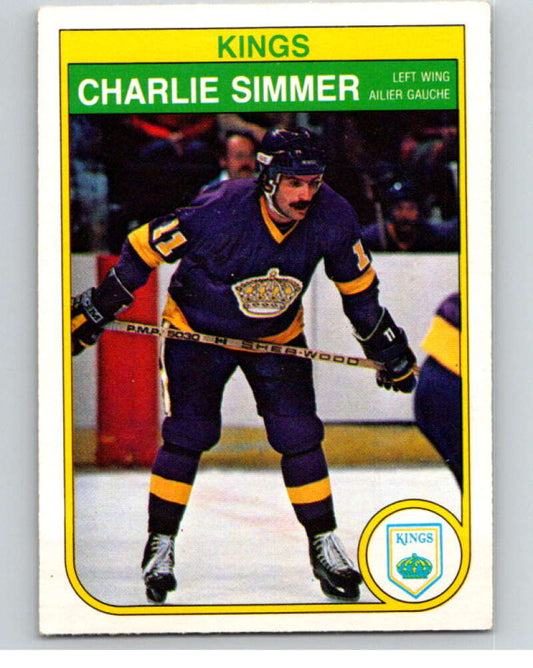 1982-83 O-Pee-Chee #159 Charlie Simmer  RC Rookie Los Angeles Kings  V58209 Image 1