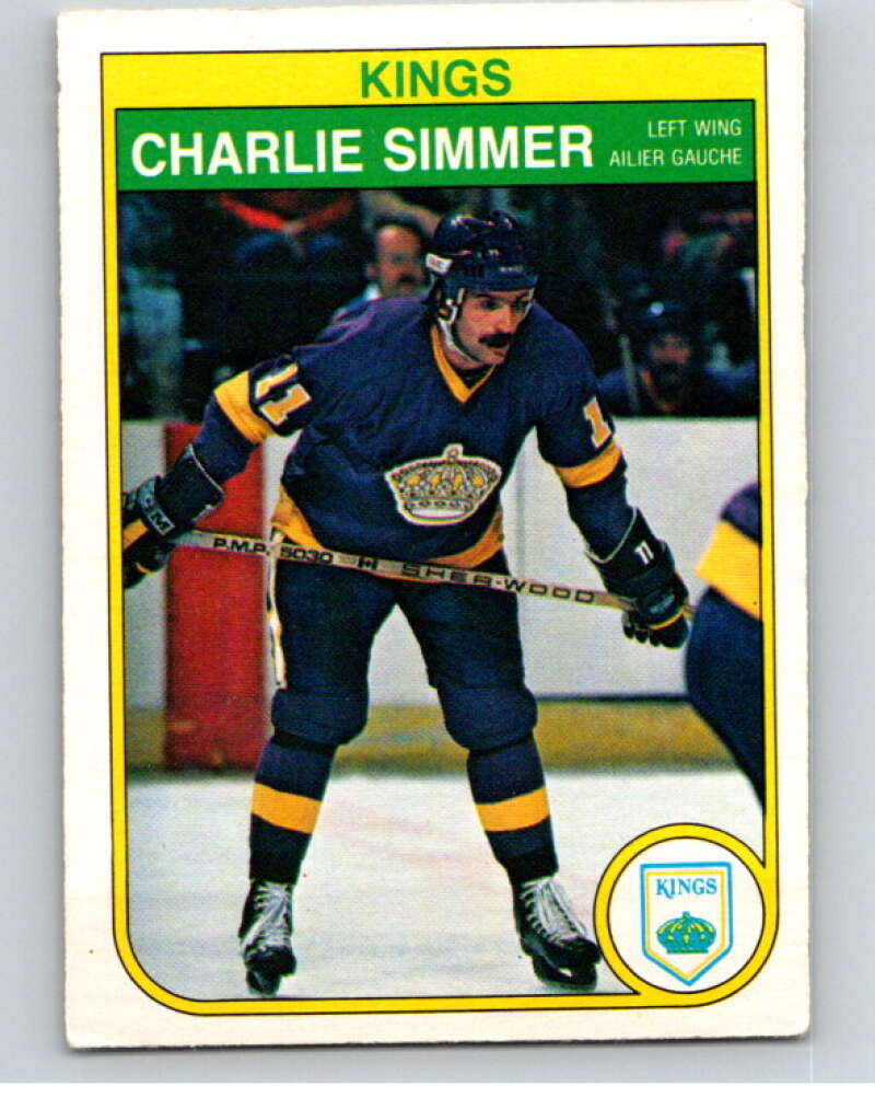 1982-83 O-Pee-Chee #159 Charlie Simmer  RC Rookie Los Angeles Kings  V58210 Image 1