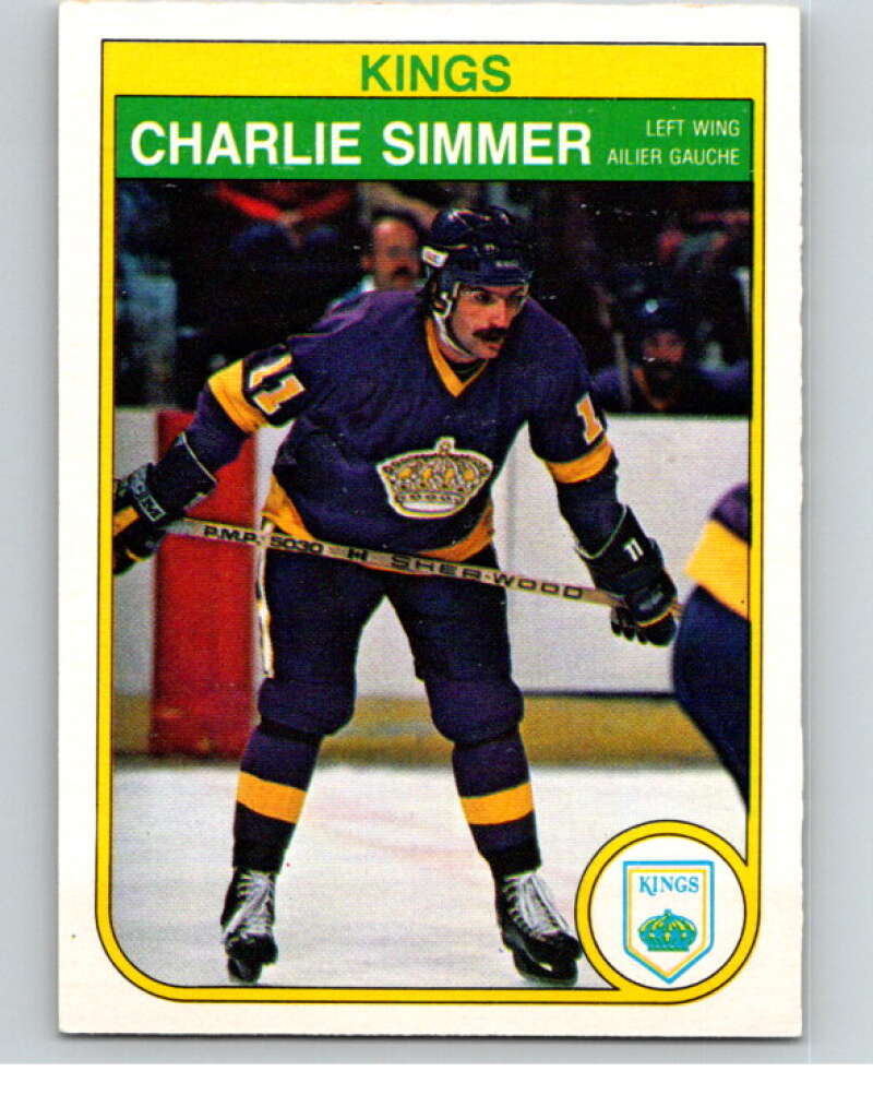 1982-83 O-Pee-Chee #159 Charlie Simmer  RC Rookie Los Angeles Kings  V58211 Image 1