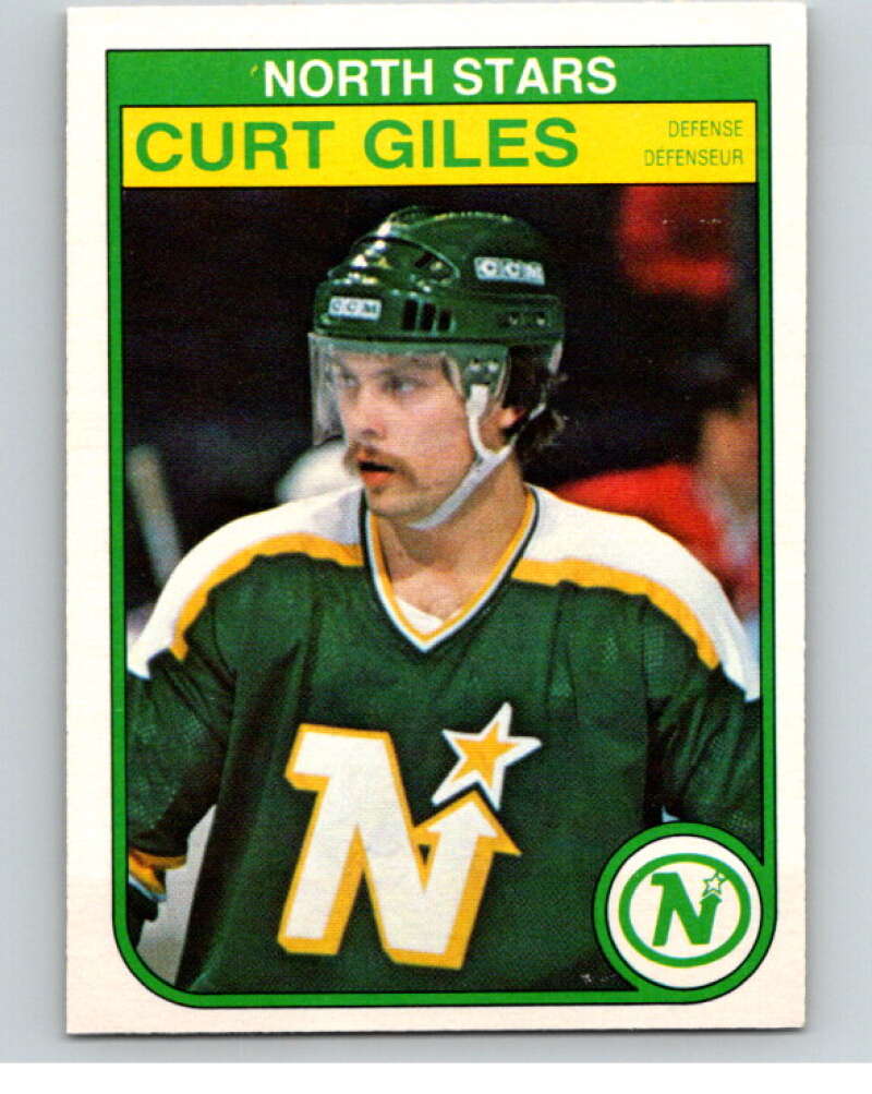 1982-83 O-Pee-Chee #166 Curt Giles  RC Rookie Minnesota North Stars  V58256 Image 1