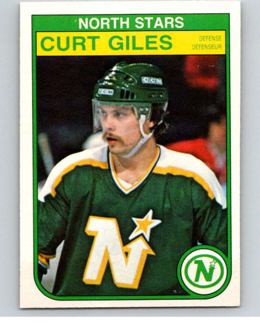 1982-83 O-Pee-Chee #166 Curt Giles  RC Rookie Minnesota North Stars  V58256 Image 1