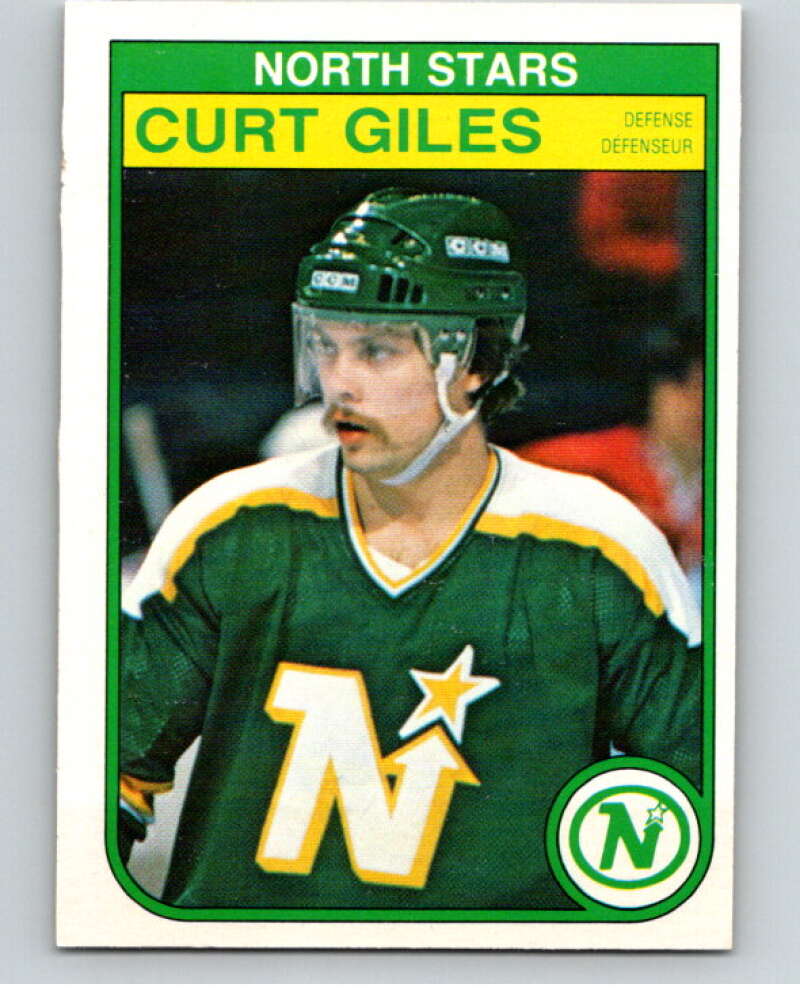 1982-83 O-Pee-Chee #166 Curt Giles  RC Rookie Minnesota North Stars  V58257 Image 1